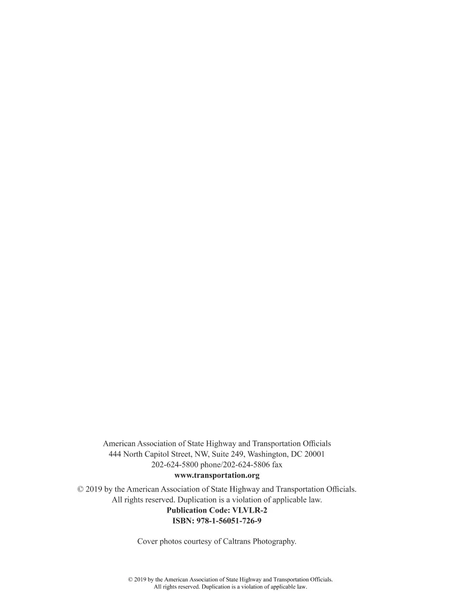 AASHTO VLVLR-2 AASHTO VLVLR-2
