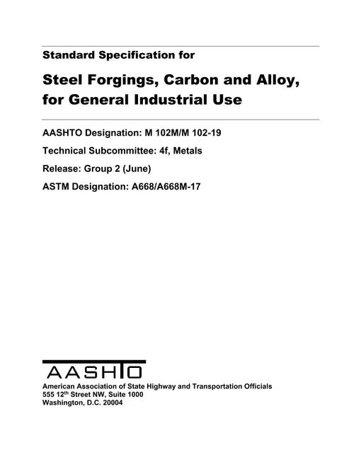 AASHTO M 102M/M 102-19 AASHTO M 102M/M 102-19