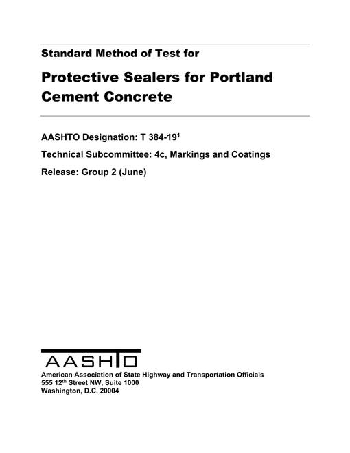 AASHTO T 384-19 AASHTO T 384-19