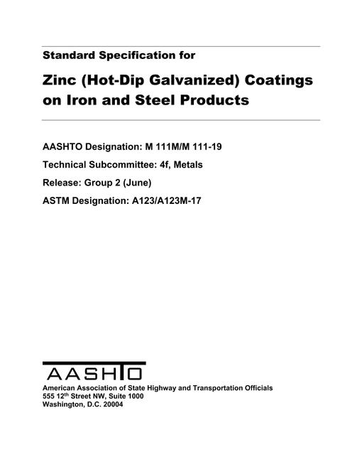 AASHTO M 111M/M 111-19 AASHTO M 111M/M 111-19