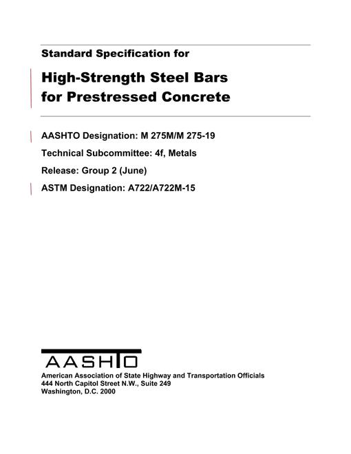 AASHTO M 275M/M 275-19 AASHTO M 275M/M 275-19