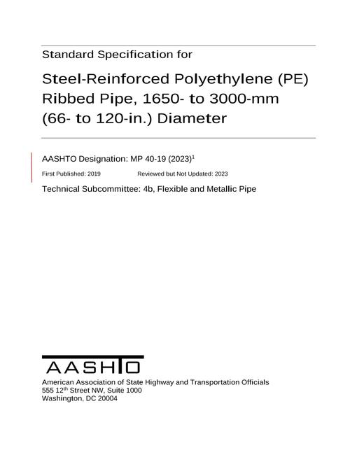AASHTO MP 40-19 (2023) AASHTO MP 40-19 (2023)