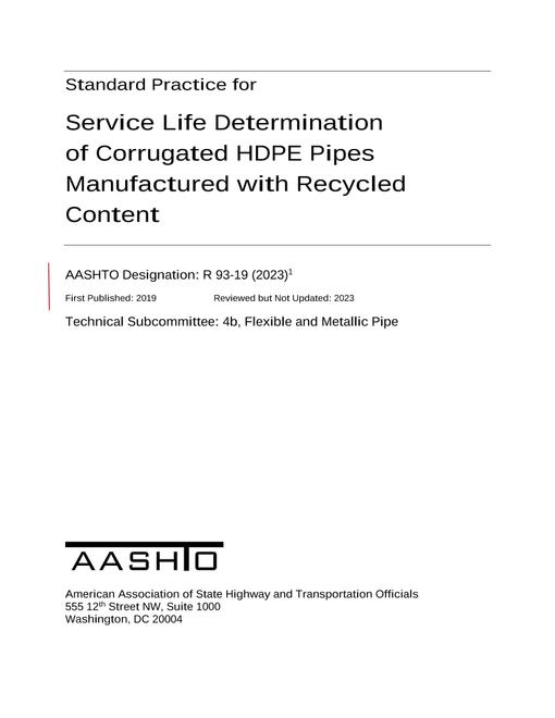 AASHTO R 93-19 (2023) AASHTO R 93-19 (2023)