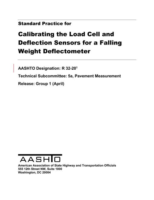 AASHTO R 32-20 AASHTO R 32-20