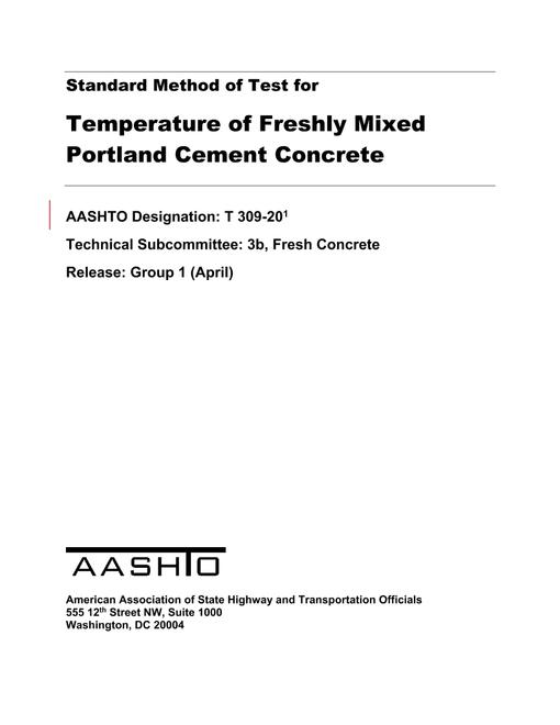 AASHTO T 309-20 AASHTO T 309-20