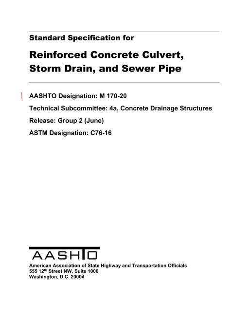 AASHTO M 170-20 AASHTO M 170-20
