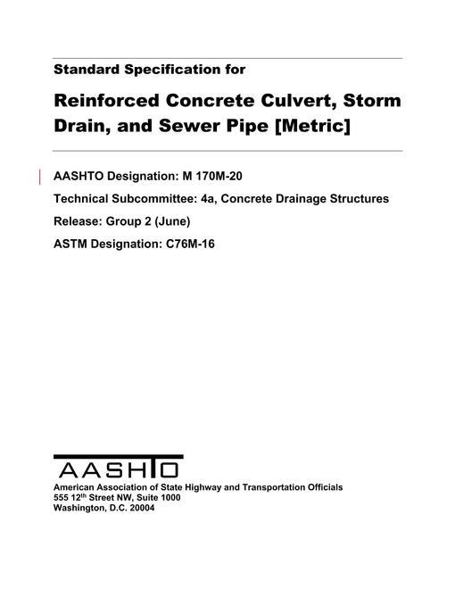 AASHTO M 170M-20 AASHTO M 170M-20