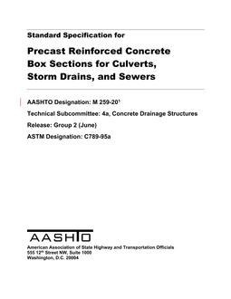 AASHTO M 259-20 AASHTO M 259-20