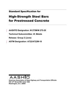 AASHTO M 275M/M 275-20 AASHTO M 275M/M 275-20