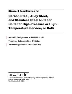 AASHTO M 292M/M 292-20 AASHTO M 292M/M 292-20