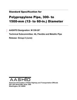 AASHTO M 330-20 AASHTO M 330-20
