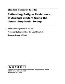 AASHTO T 391-20 AASHTO T 391-20