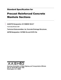 AASHTO M 199M/M 199-21 AASHTO M 199M/M 199-21