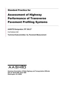 AASHTO PP 109-21 AASHTO PP 109-21