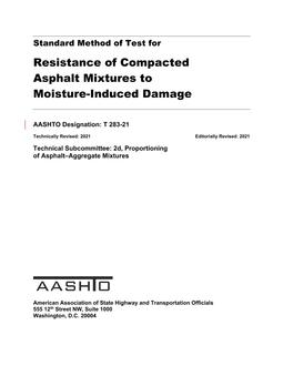 AASHTO T 283-21 AASHTO T 283-21
