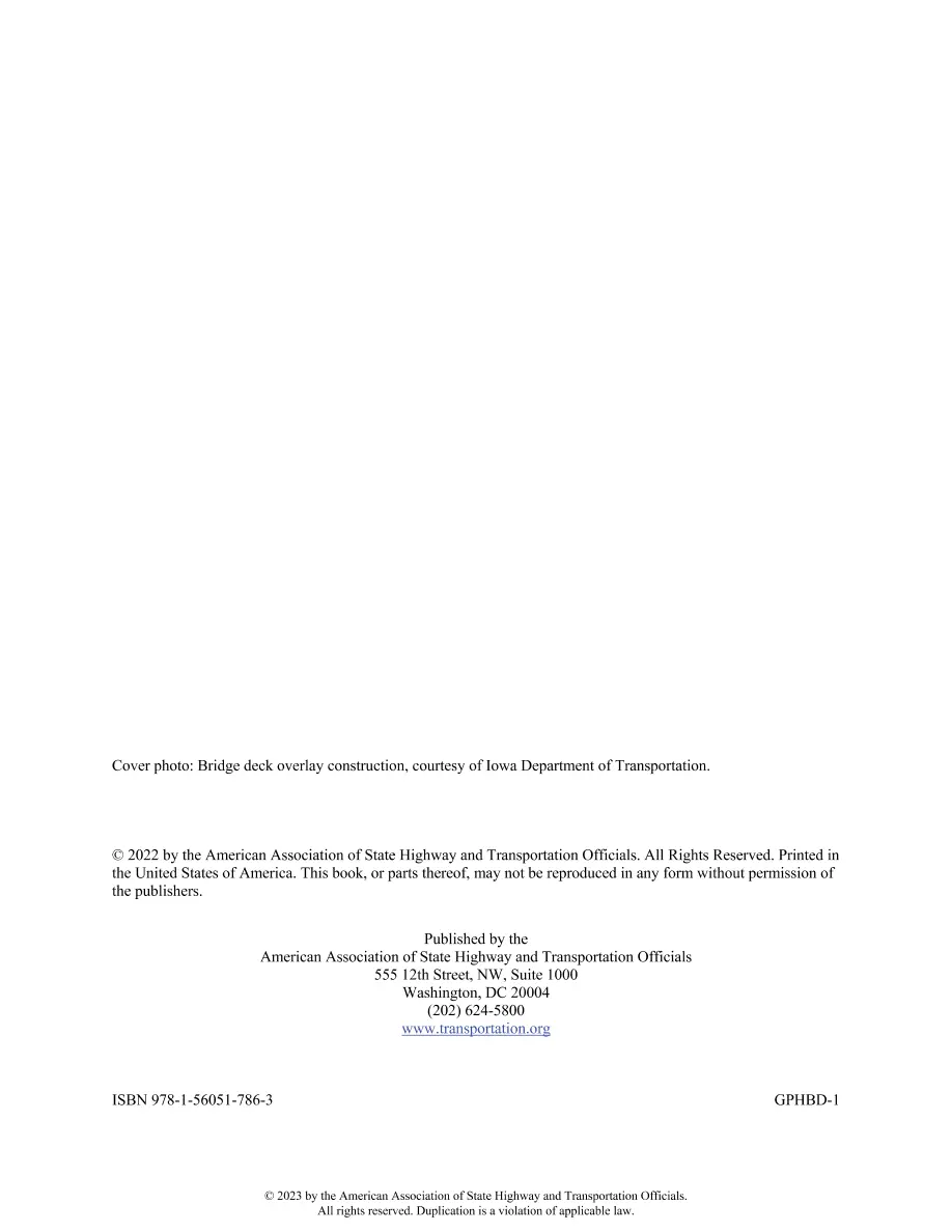 AASHTO GPHBD-1 AASHTO GPHBD-1