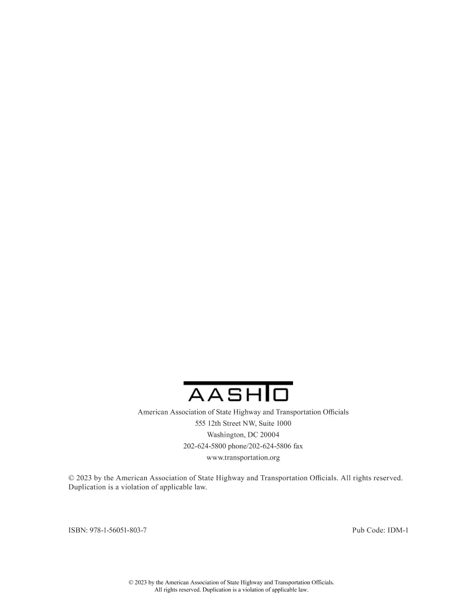 AASHTO IDM-1 AASHTO IDM-1