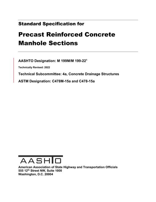 AASHTO M 199M/M 199-22 AASHTO M 199M/M 199-22