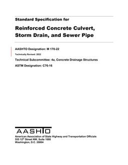 AASHTO M 170-22 AASHTO M 170-22