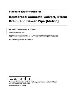 AASHTO M 170M-22 AASHTO M 170M-22
