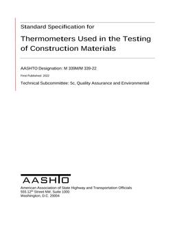 AASHTO M 339M/M 339-22 AASHTO M 339M/M 339-22