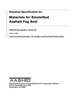 AASHTO M 343-22 AASHTO M 343-22
