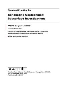 AASHTO R 13-22 AASHTO R 13-22