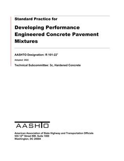AASHTO R 101-22 AASHTO R 101-22