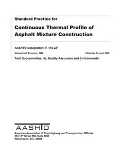 AASHTO R 110-22 AASHTO R 110-22