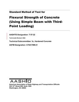 AASHTO T 97-22 AASHTO T 97-22