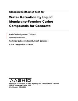 AASHTO T 155-22 AASHTO T 155-22