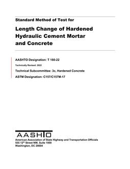 AASHTO T 160-22 AASHTO T 160-22