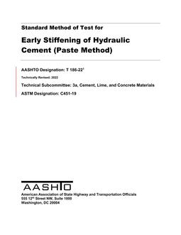 AASHTO T 186-22 AASHTO T 186-22