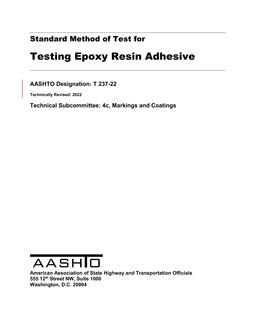 AASHTO T 237-22 AASHTO T 237-22