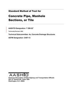 AASHTO T 280-22 AASHTO T 280-22