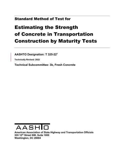 AASHTO T 325-22 AASHTO T 325-22