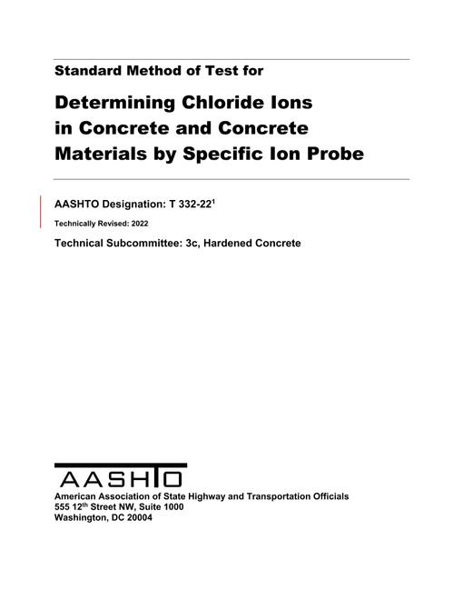 AASHTO T 332-22 AASHTO T 332-22