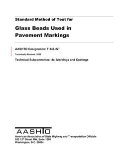 AASHTO T 346-22 AASHTO T 346-22