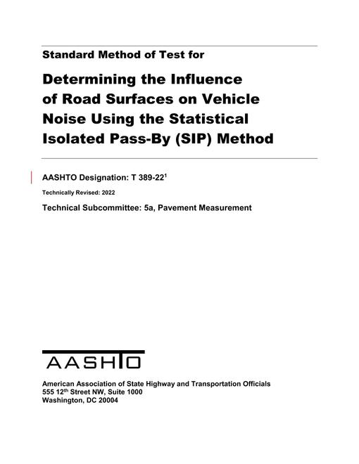 AASHTO T 389-22 AASHTO T 389-22