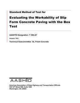 AASHTO T 396-22 AASHTO T 396-22
