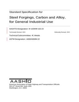 AASHTO M 102M/M 102-23 AASHTO M 102M/M 102-23