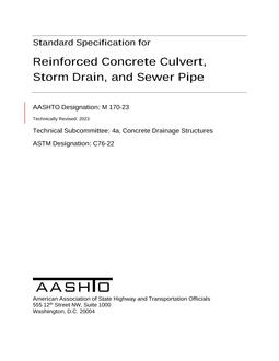 AASHTO M 170-23 AASHTO M 170-23