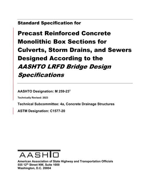 AASHTO M 259-23 AASHTO M 259-23