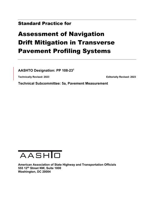 AASHTO PP 108-23 AASHTO PP 108-23