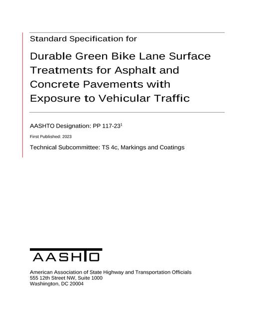 AASHTO PP 117-23 AASHTO PP 117-23