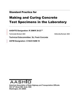 AASHTO R 39M/R 39-23 AASHTO R 39M/R 39-23