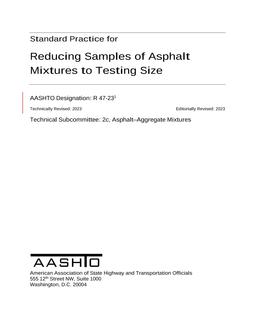 AASHTO R 47-23 AASHTO R 47-23