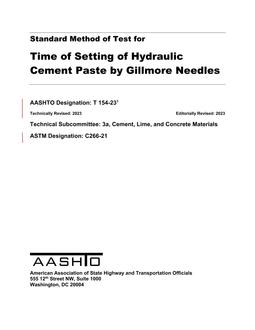 AASHTO T 154-23 AASHTO T 154-23