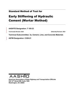 AASHTO T 185-23 AASHTO T 185-23