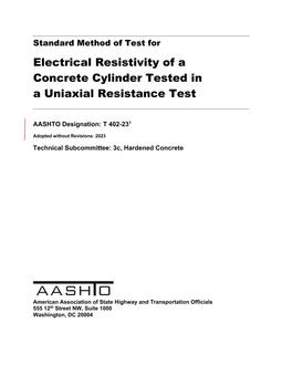 AASHTO T 402-23 AASHTO T 402-23